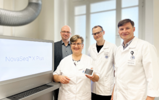 Illumina NovaSeq X Plus sekvenaator on suure läbilaskevõimega DNA analüüsiplatvorm, mis suudab kiiresti ja täpselt genereerida tohutul hulgal genoomiandmeid. Foto: Tartu Ülikooli Kliinikum