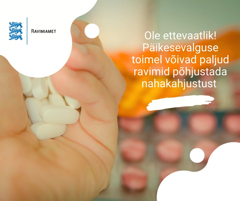Mitmete ravimite kasutamine suurendab päevitamise kahjusid. Foto: Ravimiamet