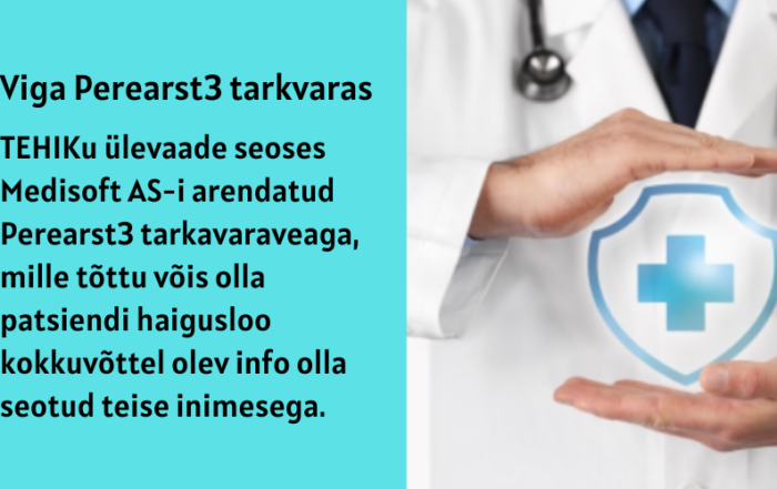 Viga Perearst3 tarkvaras. Foto: Canva