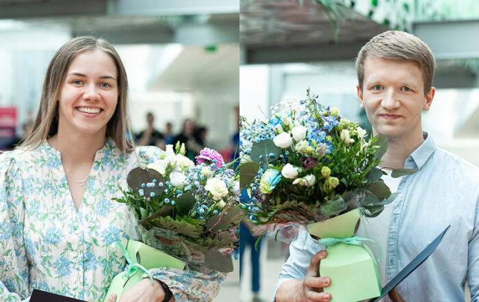 Tartu Ülikooli Kliinikum. Vasakul: Sale-Liis Teesalu, paremal: Margus Bunder
