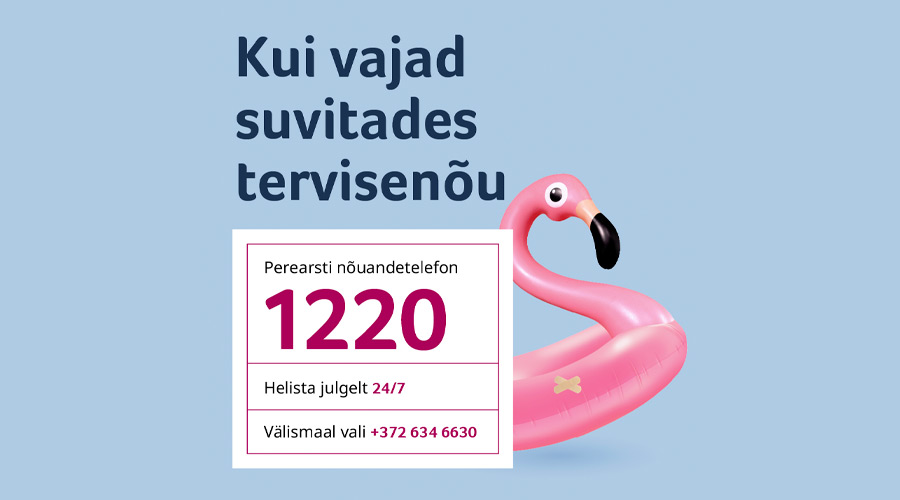 Suvitades saab tervisenõu perearsti nõuandetelefonilt 1220