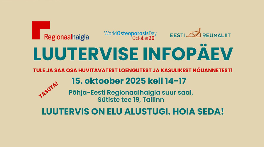 Infopäev Regionaalhaiglas: kuidas hoida luutervist ja ennetada luumurde?