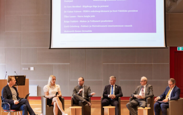 Paneeldiskussioon „Kuidas kujundada toimiv tubaka- ja nikotiinipoliitika Eestis?“ (Foto: Tiit Mõtus)